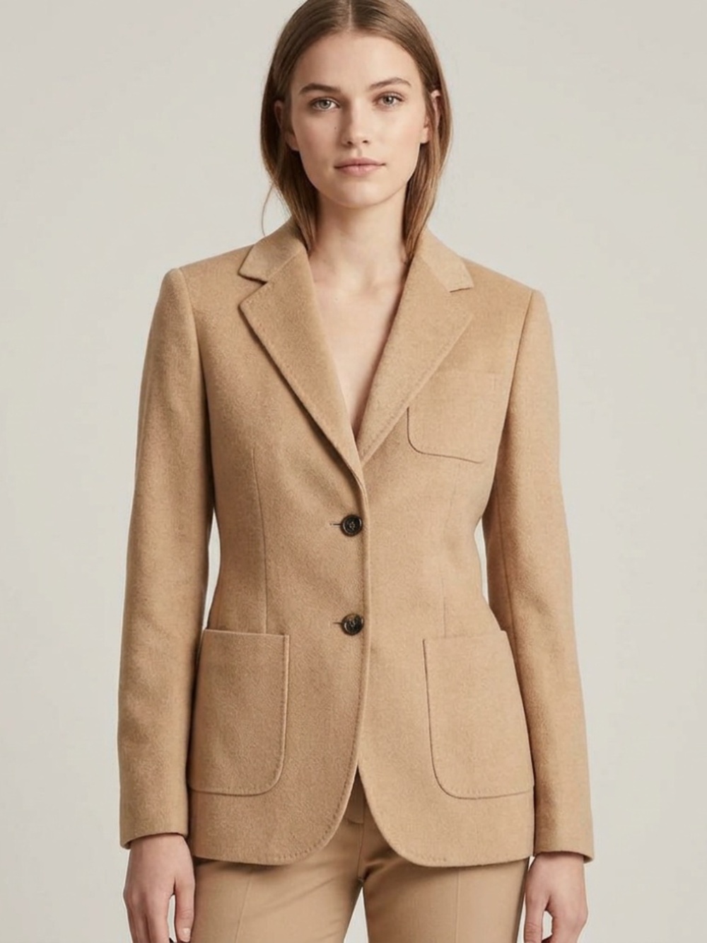346 Brooks Brothers size 2 100% CAMELHAIR warm Blazer Jacket tan camel beige